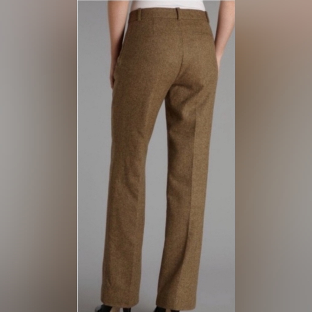 New Lauren Ralph Lauren Womens Brown Adelle Stretch Cotton Straight Leg Pants 16 - Picture 2 of 15